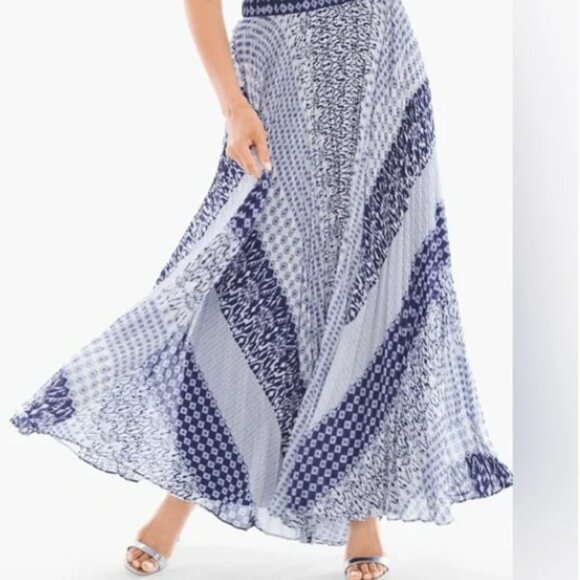Chico's Plested Maxi Skirt Size 0 US Small or 4 - Picture 1 of 10